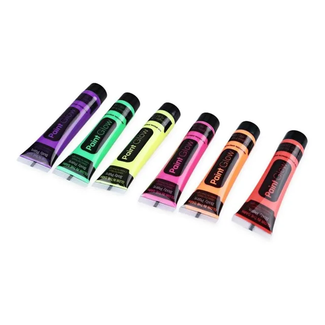Cotillón Pintura Fluo Neón X 6 Fiestas Fluor - Silverled