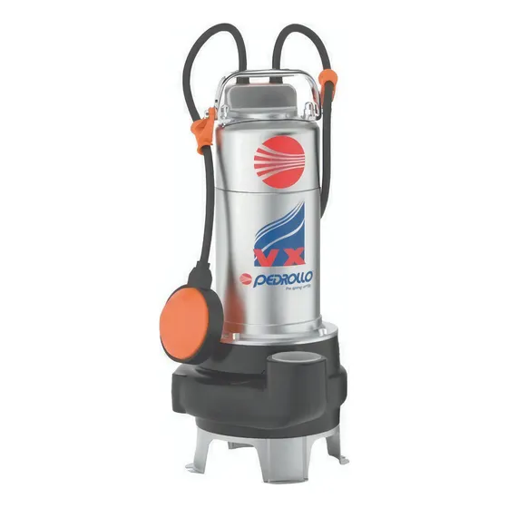 Bomba Sumergible Passage Solids De 1 Cv, 50 Mm, Trif. Pedrollo 220 V Gris