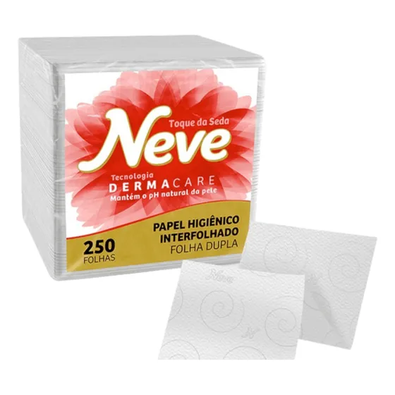 Papel Higiênico Neve Cai Cai Interfolhado C/ 2.000