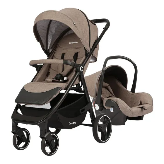 Coche Carestino Kiev + Accesorios Marron 