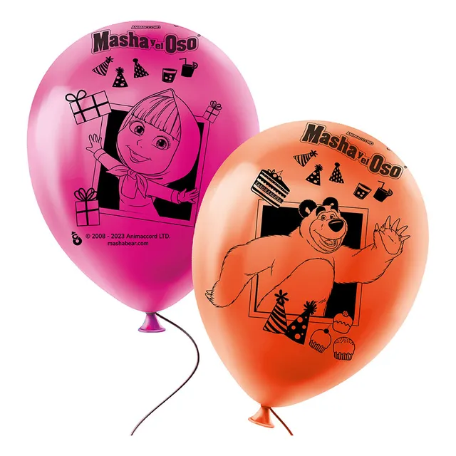 Globos De Personajes De 12 Pulgadas X6u. Premium