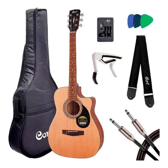 Violão Cort Elétrico Concert Standard Af515 Ce Open Pore