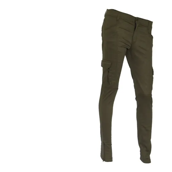 Pantalon Cargo Elastizado Mujer Pampero Cierre En Tobillo