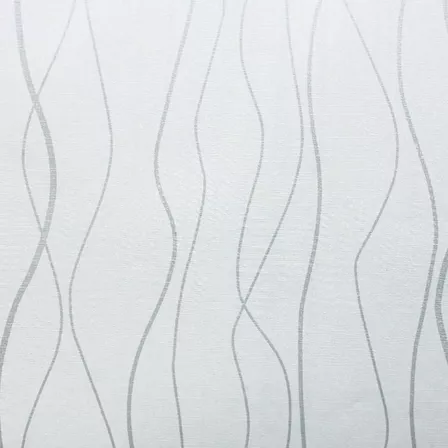 Papel Adhesivo Vinilo Decoracion Rollo 10 Metros Ondas Color Blanco Ondas