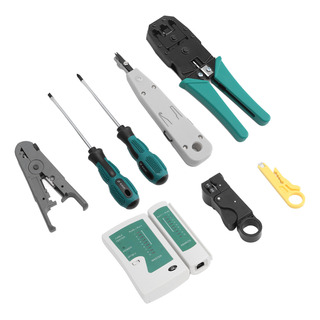 Kit De Herramientas De Engarzado Rj45, Engarzador De Cables, Kit De Herramientas De Engarzado Rj45, Engarzador De Cables,
