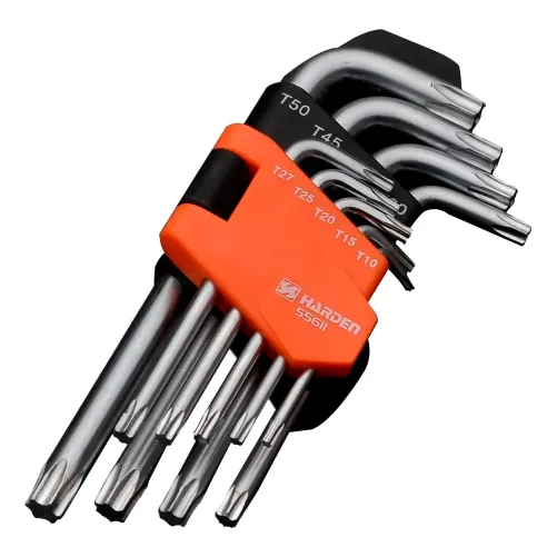 Set De Llaves Allen Tipo Torx 9pzas Cortas Harden