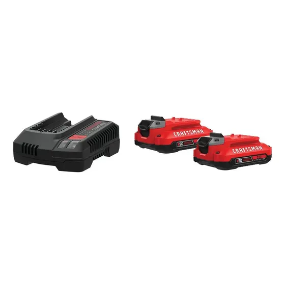 Kit De 2 Baterias 20v Con Cargador Craftsman Cmcb202-2ck