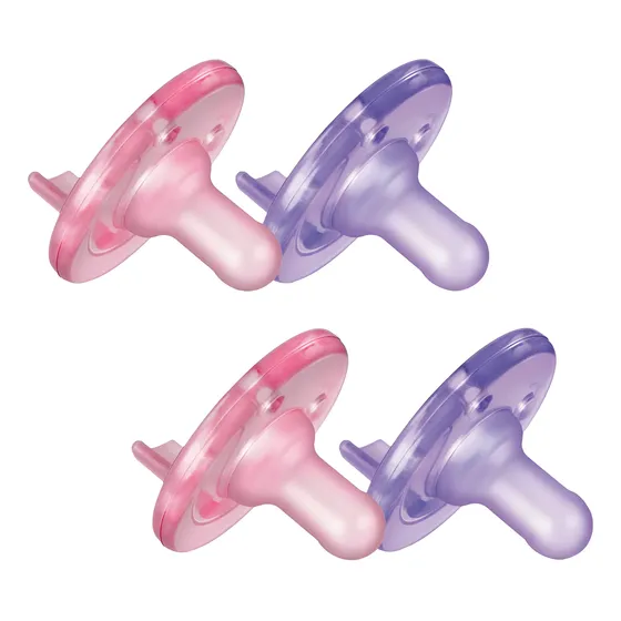 Avent Soothie Chupos Entretención Bebes 0-3meses Rosa / Lila