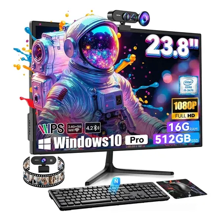 All In One 23.8''pc I5 16gb Ram 512gb Ssd Windows 10 pro