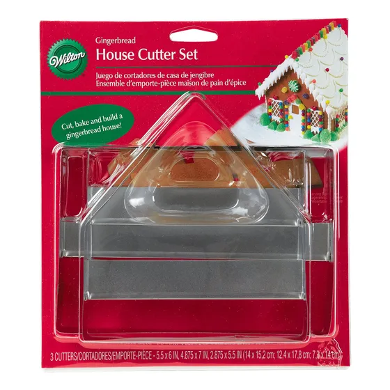 3 Pieza Casa Pan Jengibre Metal Cortador Galleta