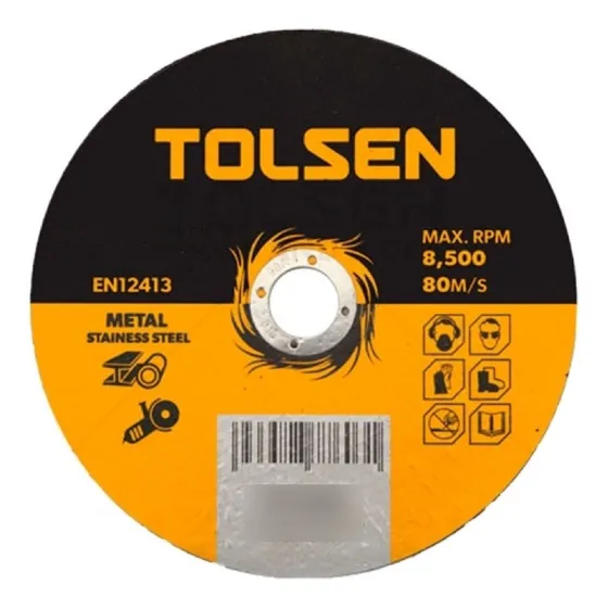 Disco De Corte Metal Tolsen 4.1/2 1mm X 20un Color Amarillo