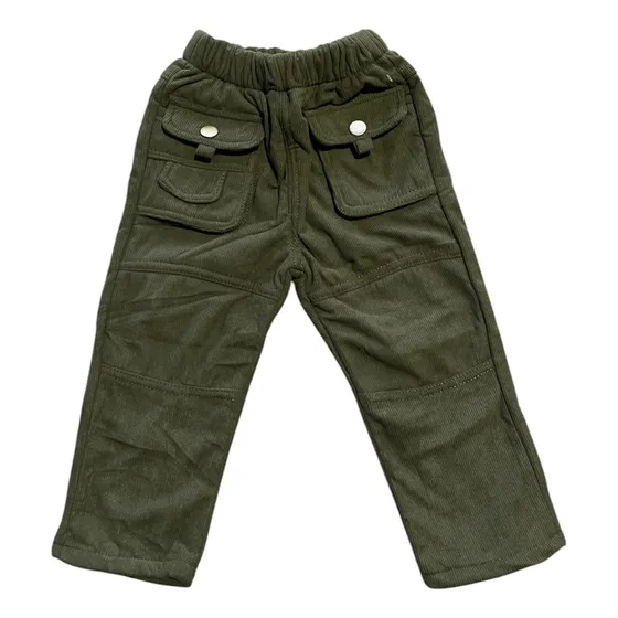 Pantalón Niño Cotele Invierno Forrado Con Polar