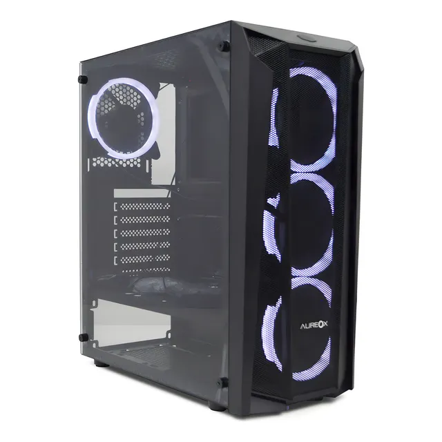 Gabinete Gamer Aureox Pictor Arx370g X4 Fan Cooler Led White