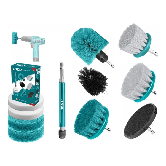 Set De Escobillas Para Taladro Total Tacb1101 11 Piezas 