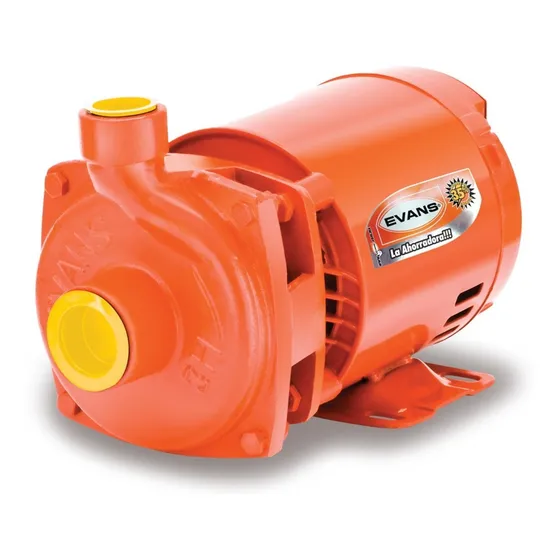 Bomba Centrífuga Doméstica Evans 1.0 Hp Trifásica Color Naranja Frecuencia 60 Hz