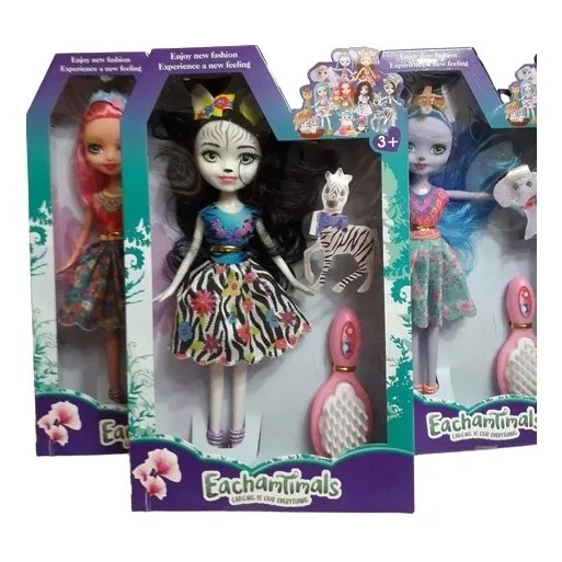 Muñeca Eachantimals En 3 Modelos  Para Las Barbie De La Casa