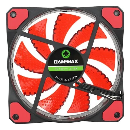Cooler 32 Led Vermelho 120mm 12cm Ventoinha Gamemax Gf12r