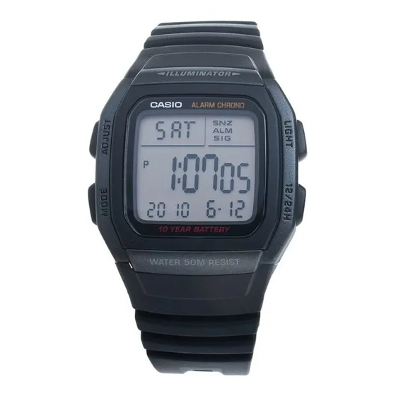 Reloj Casio W-96h-1bvcf Illuminator Retro-negro
