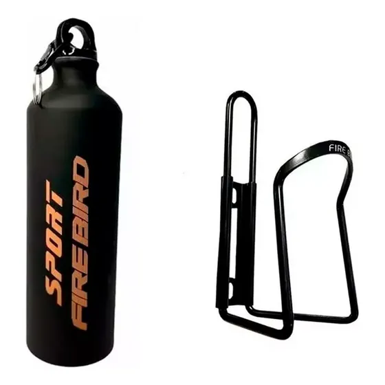 Botella Con Soporte Porta Caramañola Y Caramañola Bicicleta