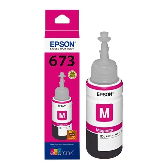 Botella Tinta Epson T673320 L800 1800 Magenta 1800 Fotos