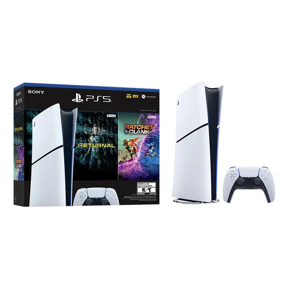 Consola Sony Playstation 5 Ps5 Slim 1tb Edicion Digital Bundle Ratchet & Clank: Rift Apart + Returnal