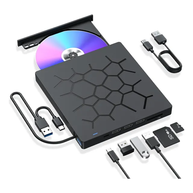Unidad Externa De Cd/dvd Para Ordenador Portátil