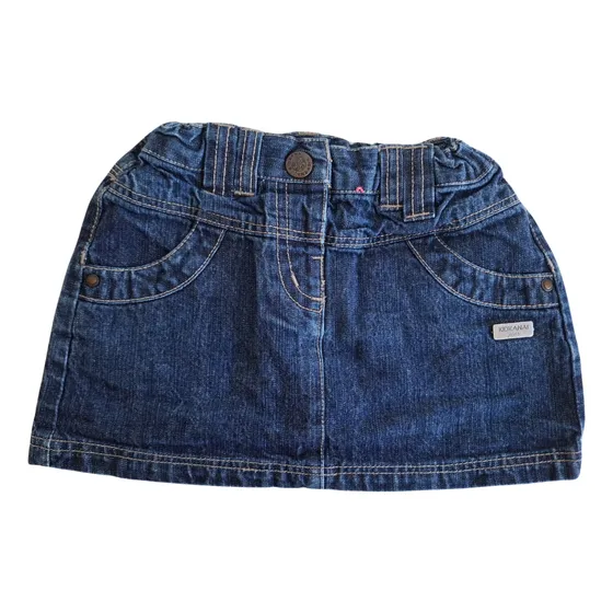 Falda De Jeans  Mezclilla Para Bebe Niña 24m