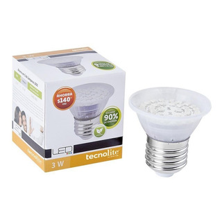 Foco Led Jdr 3w E27 Rgb Tecnolite Jdr-smdled/3wrgb Foco Led Jdr 3w E27 Rgb Tecnolite Jdr-smdled/3wrgb