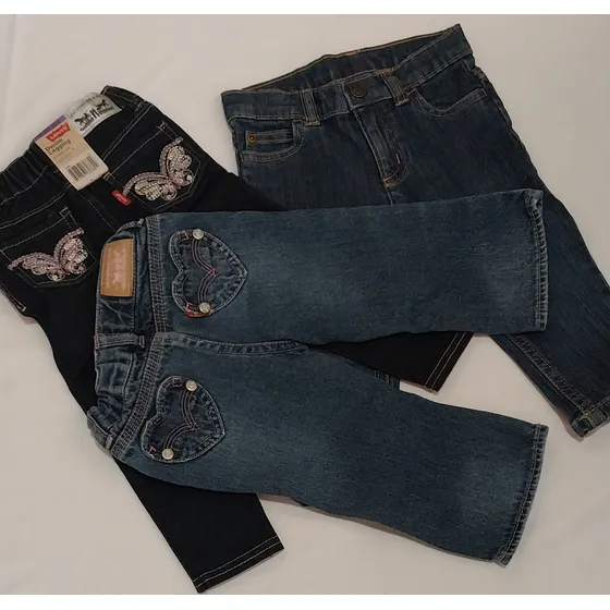Blue Jeans De Niñas Carter's, Levys 9, 12 18 Y 24 Meses.