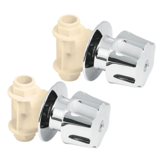 2 Llaves De Empotrar De Cpvc Para Regadera, Foset 45046