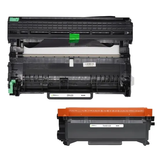 Kit 1 Toner Tn420 Y 1 Tambor Dr420 Para Brtoher 2240 2270 Tinta Negro