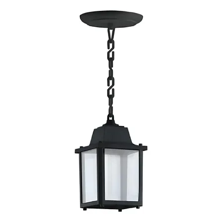 Luminária Colonial De Teto Click Injet Preto E27 127/220v