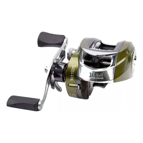 Reel De Pesca Huevito 20 Rulemanes Ratio 10,1:1 Drag 8kg