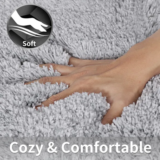 Alfombra Calidad Alta Para Baño Felpa Antideslizante Suave
