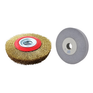 Escova De Aço Para Moto Esmeril Com Rebolo De 6 Polegadas Escova De Aço Para Moto Esmeril Com Rebolo De 6 Polegadas