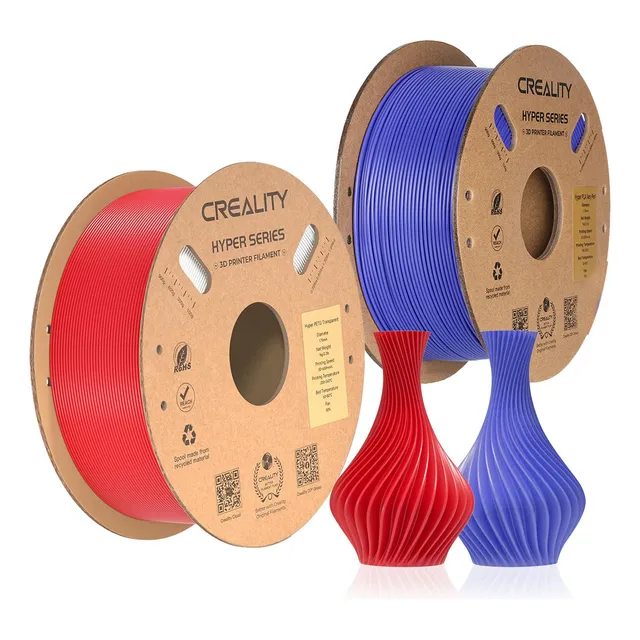 Creality Filamento Hyper Pla De Impresión 3d 2 Rollos 2kg Color Rojo/azul