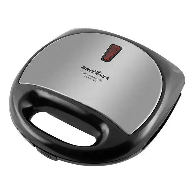 Grill E Sanduicheira Britânia Crome Inox 750w