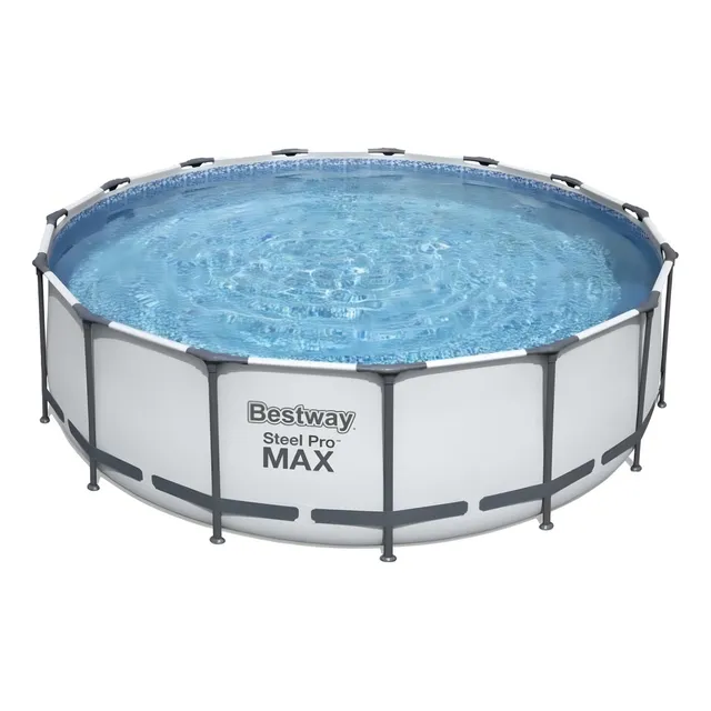 Alberca estructural Bestway Steel Pro Max 56439 x 4.57 m de ancho x 4.57 m de diámetro