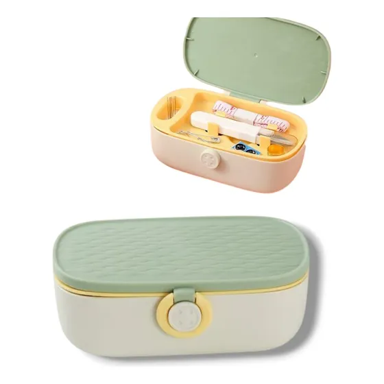 Costurero Pocket Completo Kit Costura Agujas Hilos Estuche Color Verde