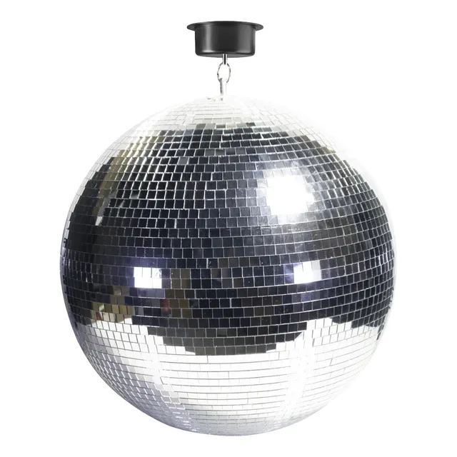 Schalter Bola Disco Motorizada Espejo Cristal 40 Cm Diámetro Color Plateado