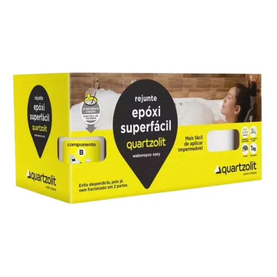 Rejunte Epóxi Azul Cobalto Super Fácil 1 Kg Quartzolit