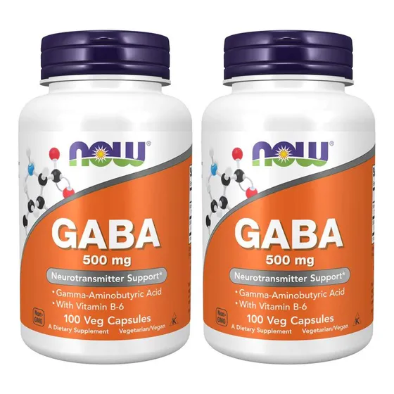 Supplement Now Foods Gaba 500 Mg Con Vitamina B-6 100 Tablet
