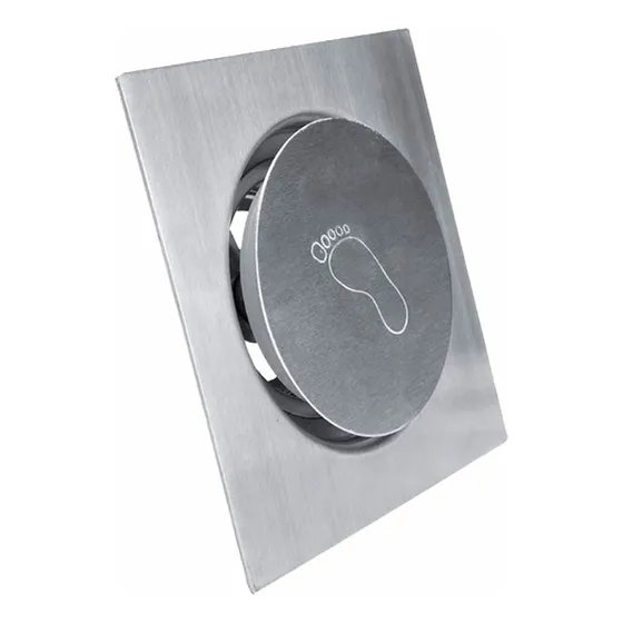 Solana Coladera Push Up De Acero Inoxidable Modelo Andy De 10 Cm Rejilla Para Baño O Jardín Con Control De Desagüe Y Anti-olores