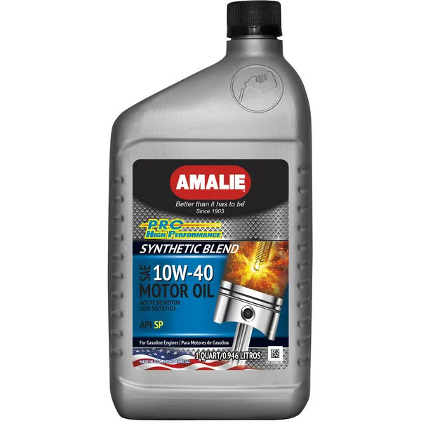 Aceite Amalie 10w40 Semi Sintetico Api Sn 946ml