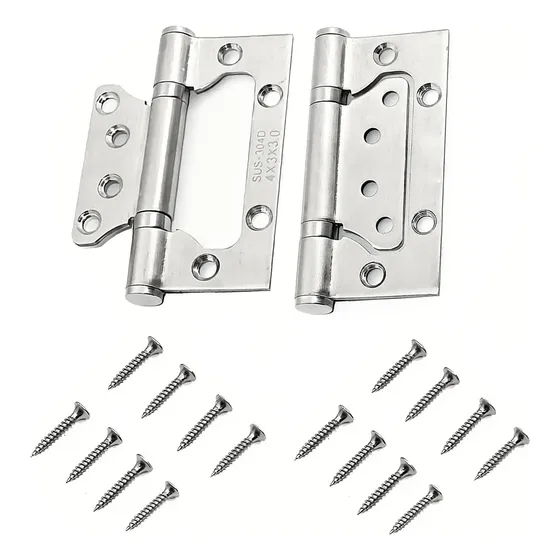 I-easydww Bisagra Mortaja Puerta Grosor Acero Inoxidable