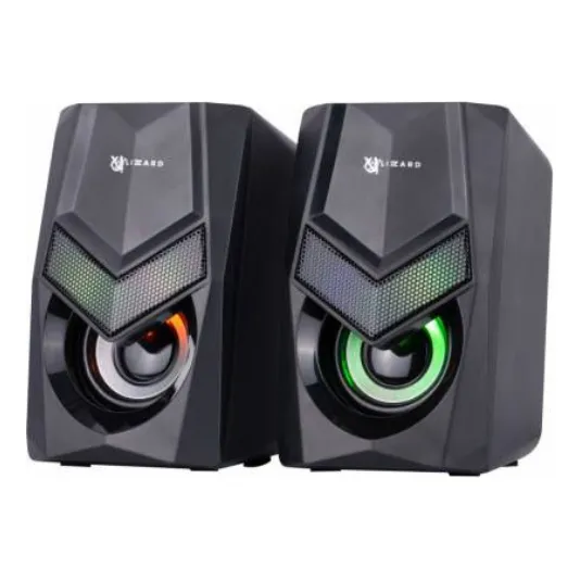 Parlantes Gamer Pc Lizzard Xzz-sp-01 Rgb Usb + 3.5mm