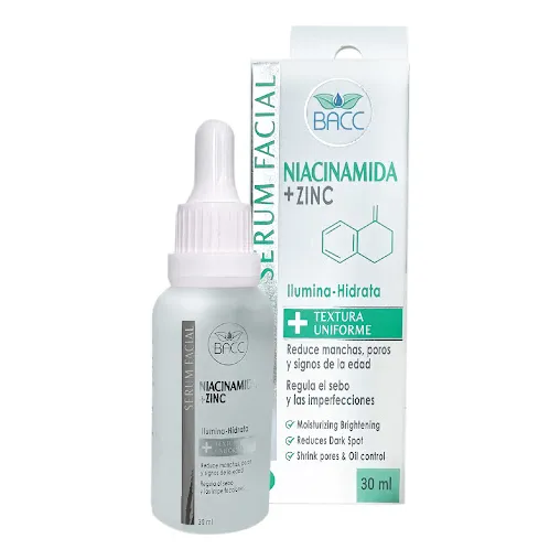 Serum Facial Niacinamida + Zinc 30 Ml Bacc Beauty