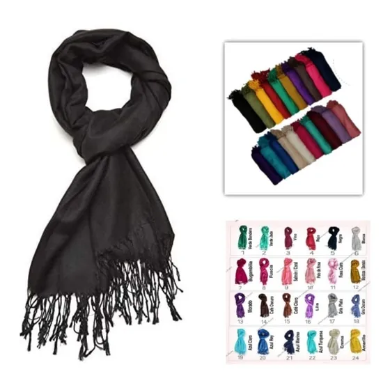50x Pashminas Chalinas India Recuerdo Boda Fiesta *mayoreo*