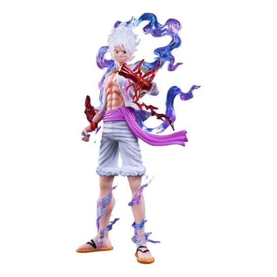 Figura de acción de una sola pieza Luffy Gear 5 Boneco, 17 cm, grande