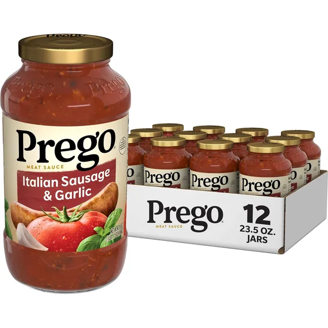 Prego Salsa Italiana De Carne De Salchicha Y Ajo Tarro